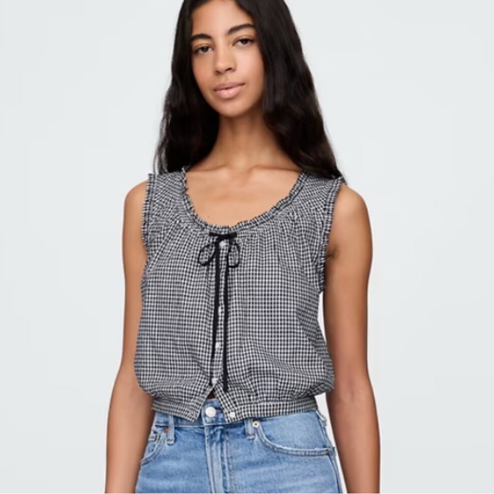 Doen x Gap Gingham Traveler’s Blouse